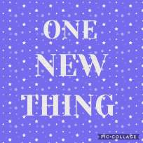 one new thing graphic